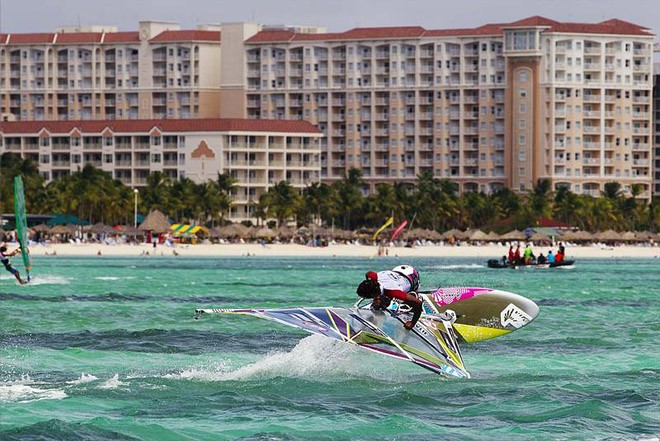 Daivis Parternina - PWA Aruba Hi Winds Grand Slam 2011 ©  John Carter / PWA http://www.pwaworldtour.com